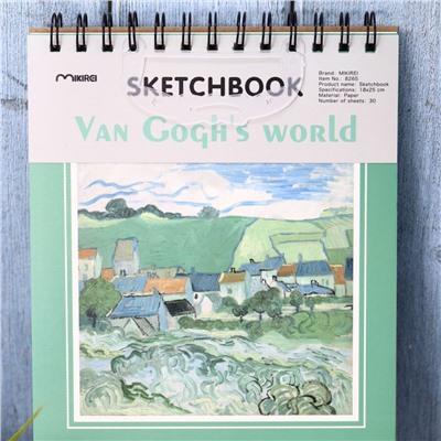 Скетчбук (B5) «Van Goghs world», green (17.6*25)