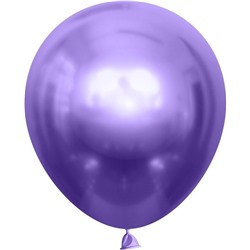 М032Шары однотон хром фиолет18"25шт