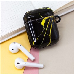 Чехол для Airpods "Marble" black