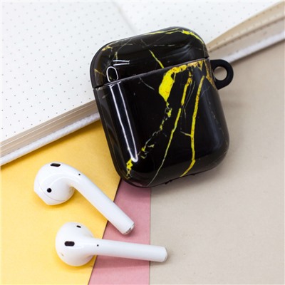 Чехол для Airpods "Marble" black