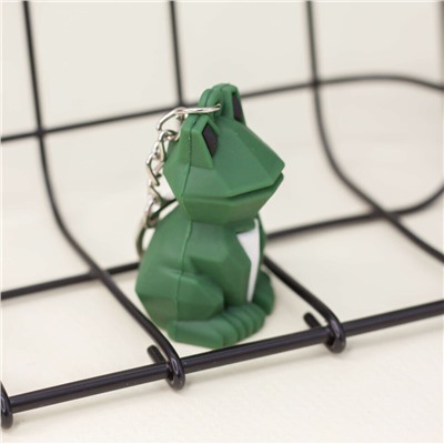 Брелок «Statuette frog», green