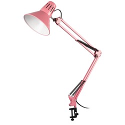 Нарушена упаковка!   Настольный светильник ЭРА N-121-E27-40W-P Е27 на струбцине розовый (Б0052761)
