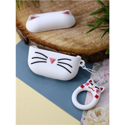 Чехол для AirPods Pro "Cat whiskers", white