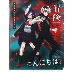Дневник школьный для 1-11 классов в обложке из эко-кожи "Аниме", 48 л