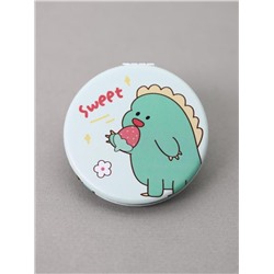 Зеркало "Sweet dino strawberry round", green