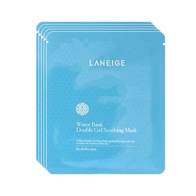 LANEIGE WaterBank Двойная успокаивающая гидро-гелевая маска (5 шт)