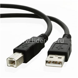 Кабель Perfeo USB 2.0 A-->B 1 м черный