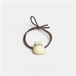 Резинка для волос GIRLY "Chubby cat", gold