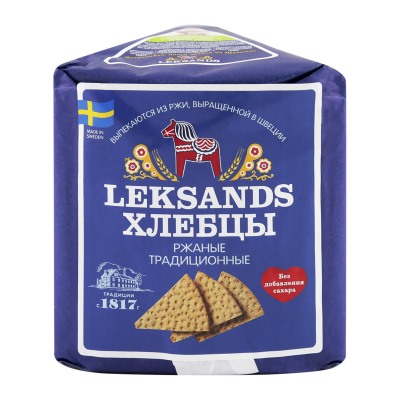 Хлебцы ржаные Традиционные «Leksands», 200 г.