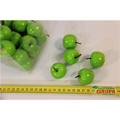 Яблочки зелёные в тубе (D-3,5 см.) (упаковка 27 штук)