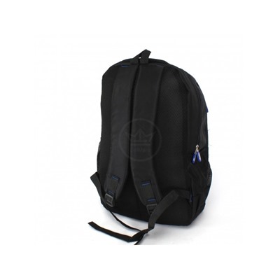 Рюкзак SAL-8213,  молодежный,  3отд,  1внут+4внеш.карм,  черный/синий 241341
