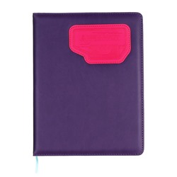 Дневник школьный для 5-11 классов, обложка ПВХ, "Неон", Фиолетовый
