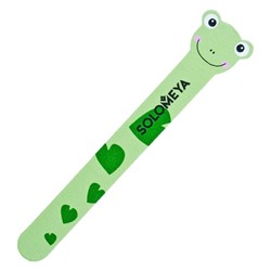 Пилка для натуральных и искусственных ногтей 180/220 Лягушка Frog Nail File, Solomeya 1 шт