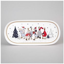 БЛЮДО ОВАЛЬНОЕ LEFARD "FAMILY CHRISTMAS" 25,5 СМ (КОР=24ШТ.)