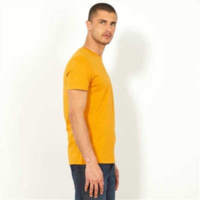 Узкая футболка с вышивкой - желтый