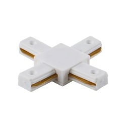 Соединитель X-образный для однофазного шинопровода CLT 0.211 Crystal Lux CLT 0.211 04 WH