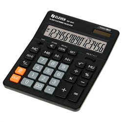 Калькулятор Eleven SDC-664S 16 разрядов 155*205*36мм черный/Китай