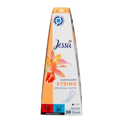 Jessa Slipeinlagen String 30 St, Джесса Прокладки ежедневные Стринги 30 шт, 3 упаковки (90 штук)