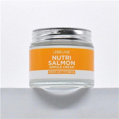 Lebelage Питательный ампульный крем с маслом лосося / Nutri Salmon Ampoule Cream, 70 мл