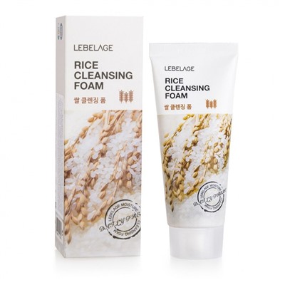 Пенка для умывания с экстрактом риса RICE CLEANSING FOAM, LEBELAGE, 100 мл