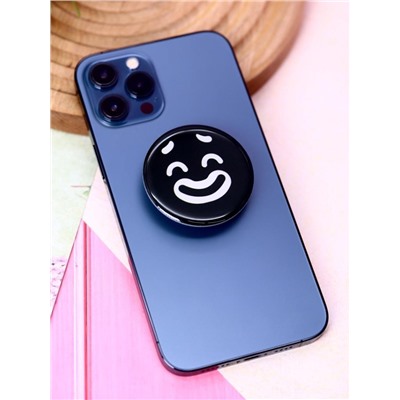 Попсокет "Smiley", black