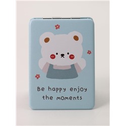 Зеркало "Be happy enjoy the moment", blue