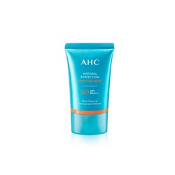 AHC Natural Perfection Moist Увлажняющий солнцезащитный крем SPF50+ PA++++