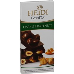Шоколад Heidi Grand`or тёмный&орех 100гр №0