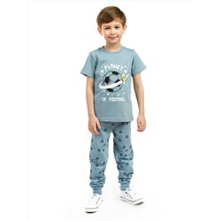 Комплект детский (футболка/брюки)  BKT 344-002 (Тёмно-бирюзовый)