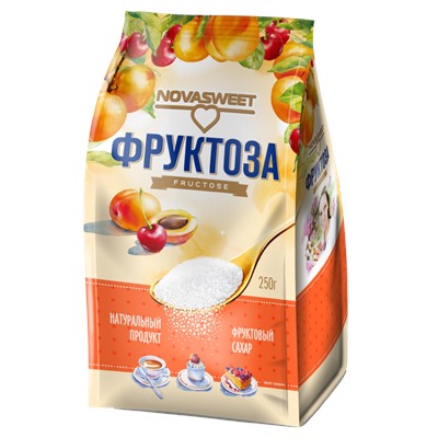 Фруктоза Новасвит (мягкая упаковка), 250 г