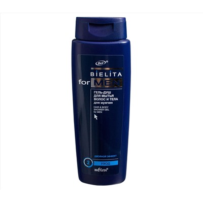 Гель-душ для волос и тела "Bielita for Men" (400 мл) (10487994)