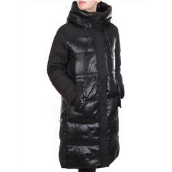 8986 BLACK Пальто зимнее женское CORUSKY (200 гр. холлофайбера) размер 52