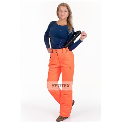 Горнолыжные брюки женские Snow Headquarter D-8072  полукомбинезон orange