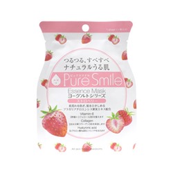 Выравнивающая тон кожи маска для лица на йогуртовой основе Yogurt mask, PURE SMILE 1 шт. 23 мл (с экстрактом клубники)