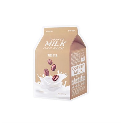 APIEU Coffee Milk Тканевая маска с экстрактом кофе  (1ea)