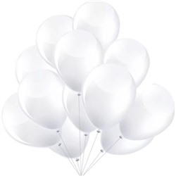 Набор воздушных шариков - Белый 10шт