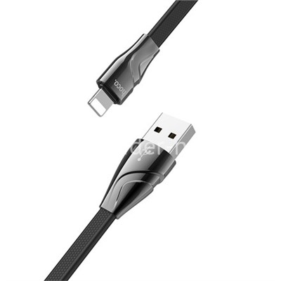 USB кабель для iPhone 5/6/6Plus/7/7Plus 8 pin 1.2м HOCO U57 (черный)