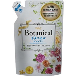 Увлажняющий шампунь для волос с растительными экстрактами Wins Botanical Shampoo, Nihon, 370 мл (мягкая упаковка)