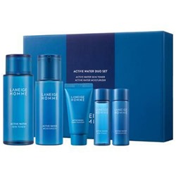 LANEIGE HOMME Active Water Увлажняющий set [180 ml + 125 ml]