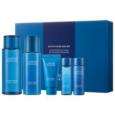 LANEIGE HOMME Active Water Увлажняющий set [180 ml + 125 ml]