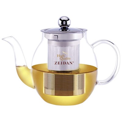 Заварочный чайник Zeidan Z-4255 стекло 1000мл съемный фильтр подарочная упаковка (24) оптом