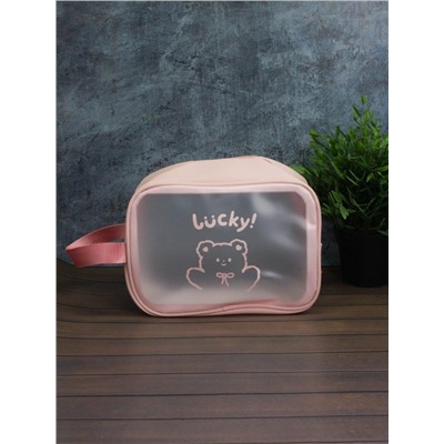 Косметичка "Lucky bear", pink (18х25х11 см)