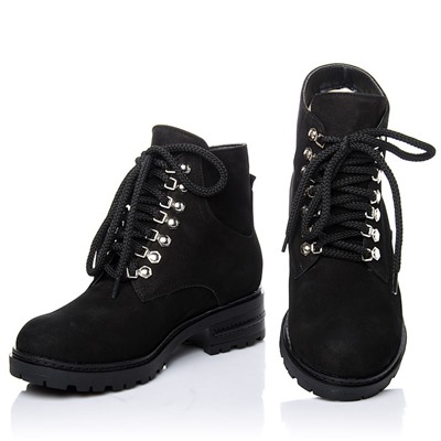 Женские кожаные ботинки LaRose L2268 Черный Нубук: Под заказ