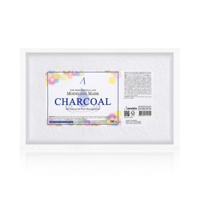 Anskin Charcoal Modeling Альгинатная маска для жирной кожи с расширенными порами =Refill= (240g)