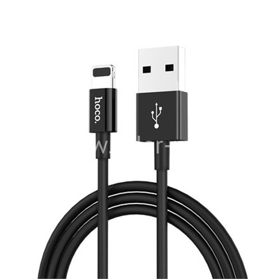 USB кабель для iPhone 5/6/6Plus/7/7Plus 8 pin 1.0м HOCO X23 (черный)