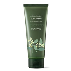 Innisfree My Essential Body Soft Green Кремовый скраб для тела