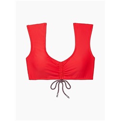 Essential Shirred Bralette Bikini Swim Top