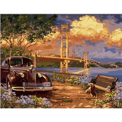 Картина по номерам 40х50 - Золотой мост Сан-Франциско