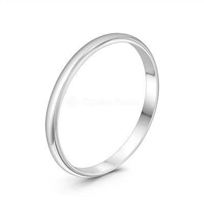 Кольцо из серебра родированное к071р