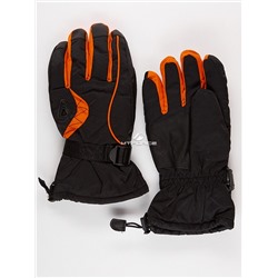 Мужские зимние горнолыжные перчатки оранжевого цвета 975O
